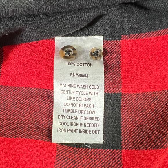 Rue 21 x Dark Sundaze Mens 2022 Halloween Flannel Hoodie Size Small Skeleton - Picture 4 of 5